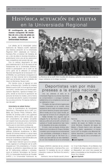 Lunes 30 de abril del 2007 - Publicaciones - Universidad JuÃ¡rez ...