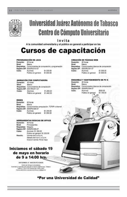 Lunes 30 de abril del 2007 - Publicaciones - Universidad JuÃ¡rez ...