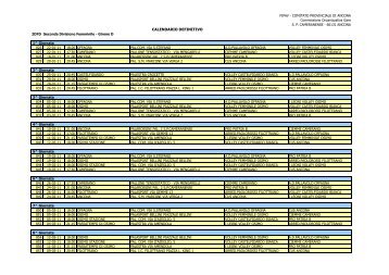 CALENDARIO DEFINITIVO - Le Marche del Volley