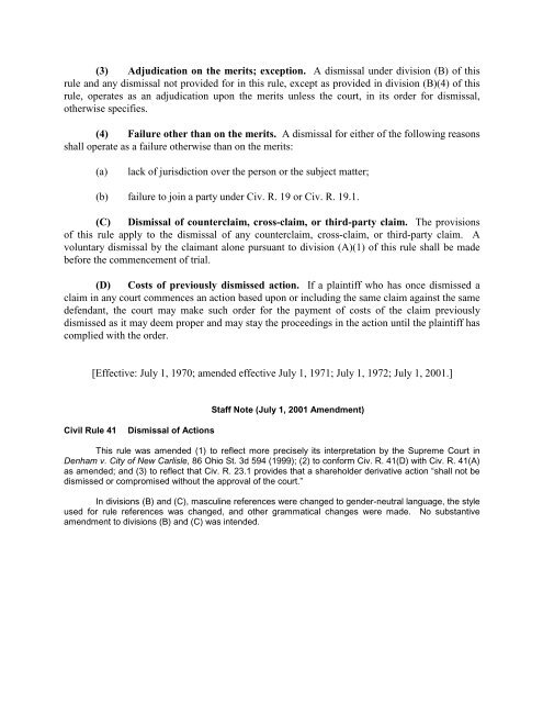 RULES OF CIVIL PROCEDURE - Supreme Court