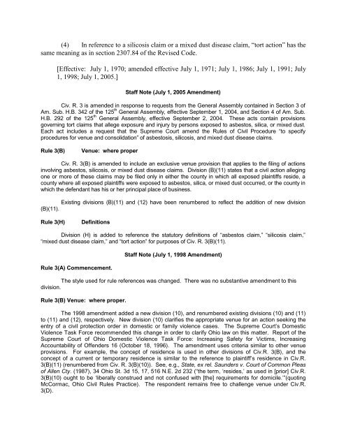 RULES OF CIVIL PROCEDURE - Supreme Court