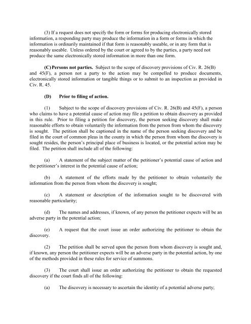 RULES OF CIVIL PROCEDURE - Supreme Court