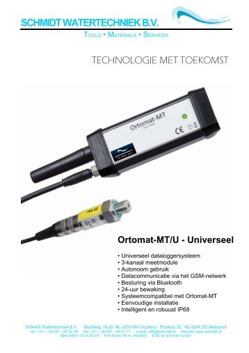 Ortomat-MT/U - Schmidt Watertechniek