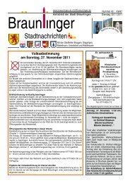 Volksabstimmung am Sonntag, 27. November ... - Stadt Bräunlingen