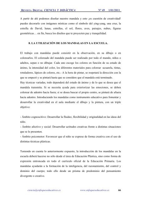 Revista Ciencia y DidÃ¡ctica nÂº 49 - enfoqueseducativos.es