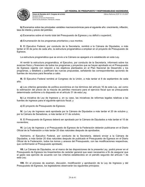 ley federal de presupuesto y responsabilidad hacendaria - Normateca