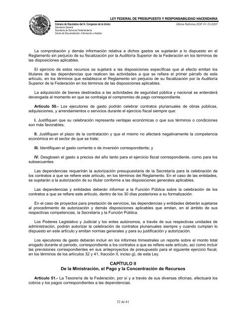 ley federal de presupuesto y responsabilidad hacendaria - Normateca