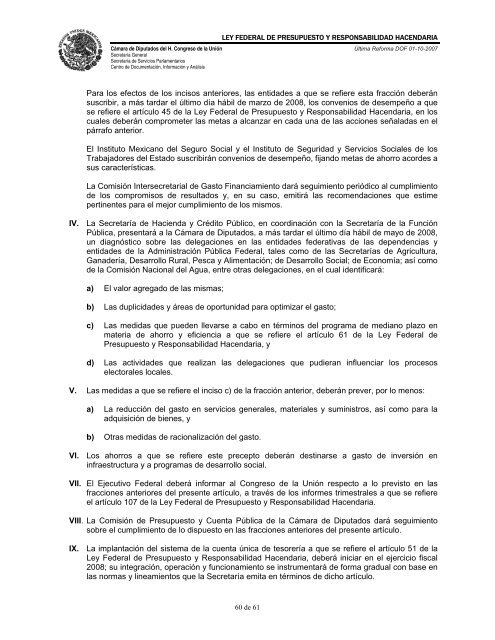 ley federal de presupuesto y responsabilidad hacendaria - Normateca