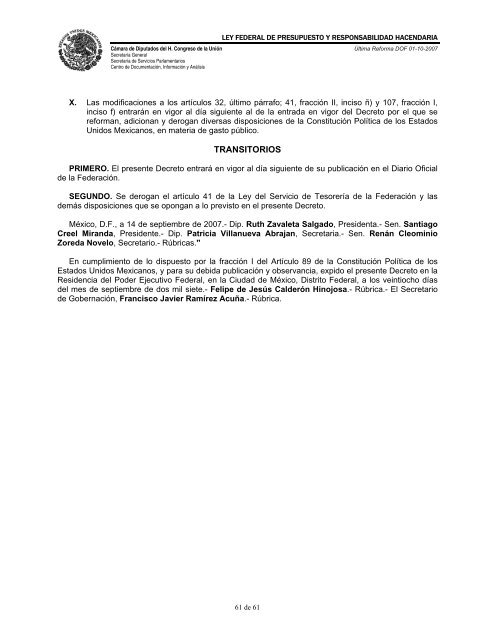 ley federal de presupuesto y responsabilidad hacendaria - Normateca