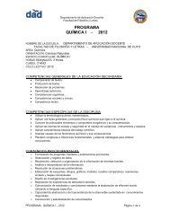 PROGRAMA QUÍMICA I - 2012 - DAD Departamento de Aplicación ...