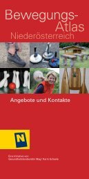 Angebote und Kontakte - Naturfreunde NiederÃ¶sterreich