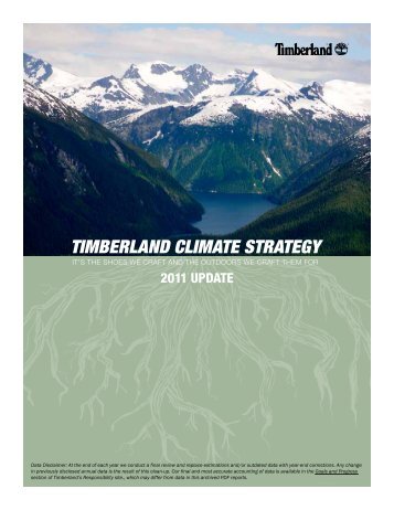 Timberland Climate Strategy report - Timberland Responsibility