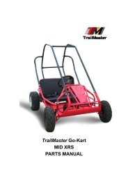 TrailMaster Go-Kart MID XRS PARTS MANUAL - Shetley Kart Supply