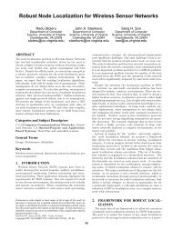 Robust Node Localization for Wireless Sensor Networks - CiteSeerX