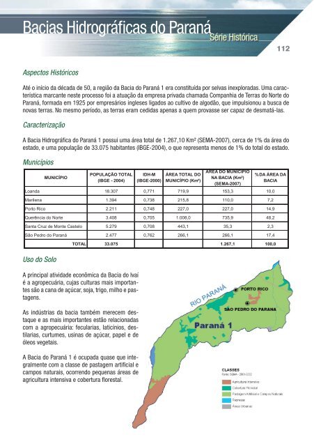 Bacias Hidrográficas do Paraná - Secretaria do Meio Ambiente e ...