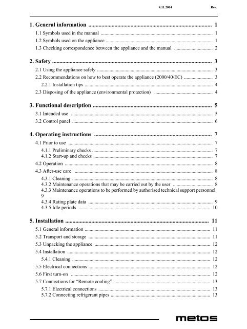 User Manual - Polaris S.p.A.