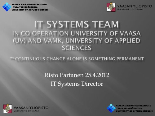 Presentation