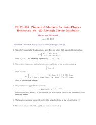 2D Rayleigh-Taylor Instability