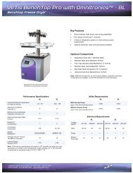 VirTis BenchTop Pro with Omnitronicsâ¢ - 8L - SP Scientific