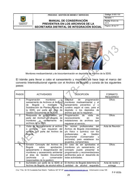 Manual de ConservaciÃ³n Preventiva en los Archivos - PÃ¡gina principal