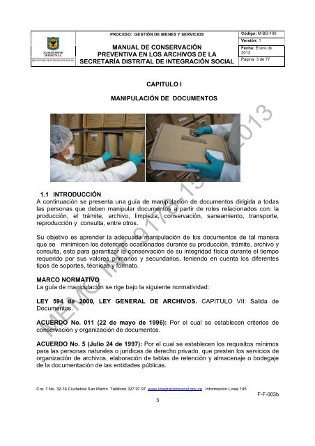 Manual de ConservaciÃ³n Preventiva en los Archivos - PÃ¡gina principal