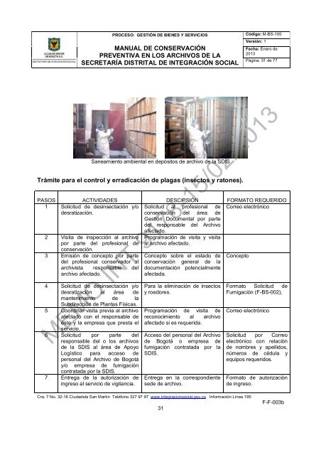 Manual de ConservaciÃ³n Preventiva en los Archivos - PÃ¡gina principal