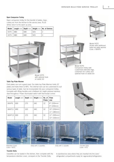 Versigen bulk food trolleys