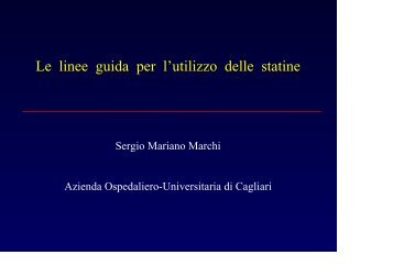 intervento del dottor sergio mariano marchi - Sardegna Salute