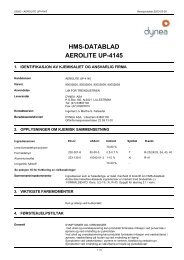hms-datablad aerolite up-4145 - Norcut AS