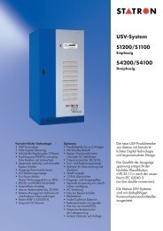 USV-System S1200/S1100 S4200/S4100 - Statron