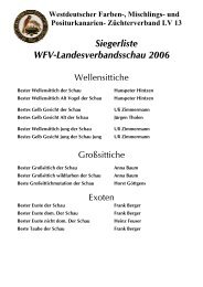Siegerliste WFV-Landesverbandsschau 2006 - Westdeutscher ...