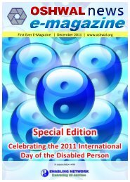 First Ever E-Magazine | December 2011 | www ... - Oshwal Centre