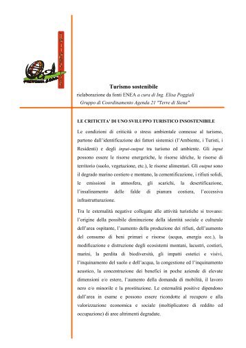 Turismo sostenibile - Agenda 21