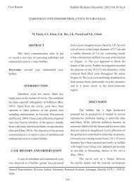 NABOTHIAN AND ENDOMETRIAL CYSTS IN A BUFFALO