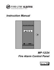 MP-12/24 Fire Alarm Control Panel Instruction ... - Fire-Lite Alarms