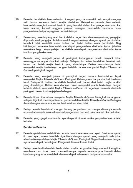 Peraturan Majlis Tilawah Al-Quran Peringkat Kebangsaan - Jabatan ...