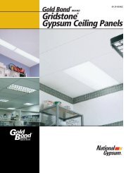 Gridstone Family Brochure - National Gypsum Company