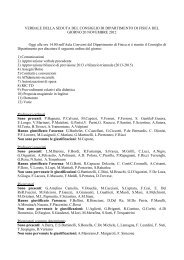 Riunione del 20 novembre - La Sapienza