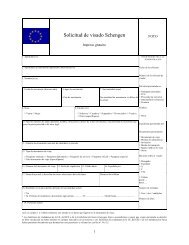 Formulario para visado Schengen