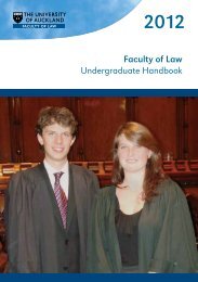 Faculty of Law Undergraduate Handbook - Faculty of Law - The ...