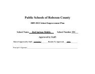 abc plan - Public Schools of Robeson County