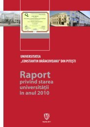 Raport privind starea UniversitÃ£Ã¾ii Constantin BrÃ¢ncoveanu Ã®n anul ...