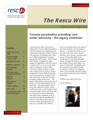 The Rescu Wire July 2009 - Emergency Medicine - University of ...