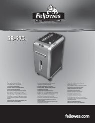 SB-99Ci Manual - Fellowes