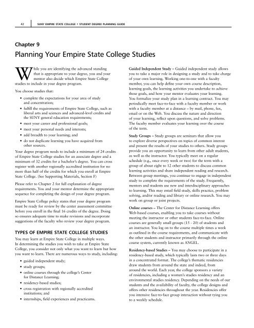 SUNY Empire State College Information, About SUNY Empire State College