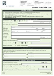 ACE Personal Accident Claim Form - AIS Insurance Brokers