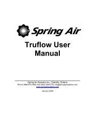 Truflow User Manual - Spring Air Systems Inc.