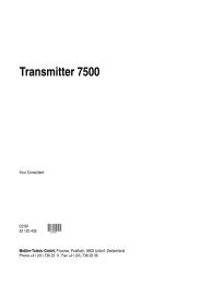 Transmitter 7500 - METTLER TOLEDO