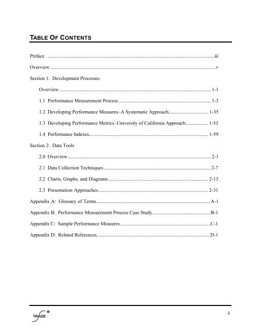 Preface, Overview and Table of Contents - Oak Ridge Institute for ...
