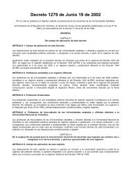 Decreto 1279 de Junio 19 de 2002 - Universidad Nacional de ...